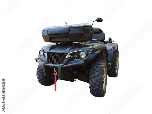 horizontal photography of all terrain vehicle ATV with no background white hd high quality wallpaper background perfect for campaigns