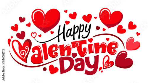 Happy valentine's day Vector