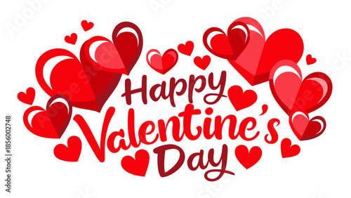 Happy valentine's day Vector