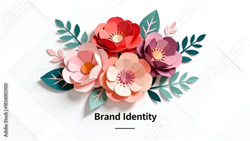 Colorful Paper Flower Arrangement