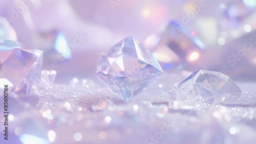 綺麗なクリスタルの背景テクスチャ　　紫
