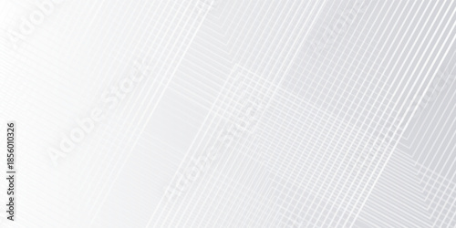Minimalist gray background with geometric lines. The gray background features a smooth texture with subtle gray gradient and white lines. Geometric pattern background vector. White background.