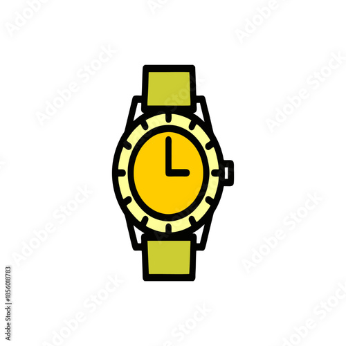 wrist watch isolated on white