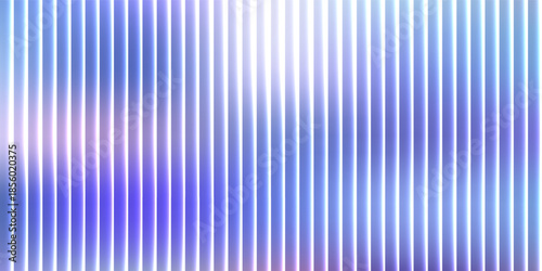 Vertical ribbed glass surface, cool cyan purple spectrum with diffuse white glow and gentle distortion, dreamy abstract wallpaper, vector illustration