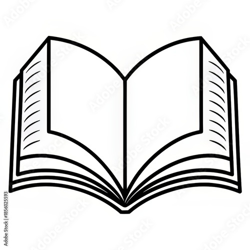 book line art illustration