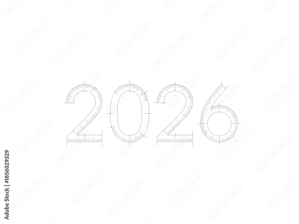 Fototapeta premium Future year 2026