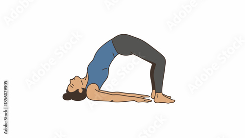 woman doing yoga exercise