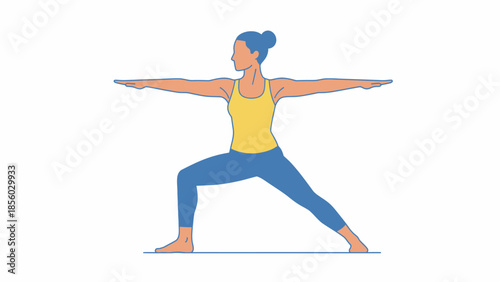 woman doing yoga