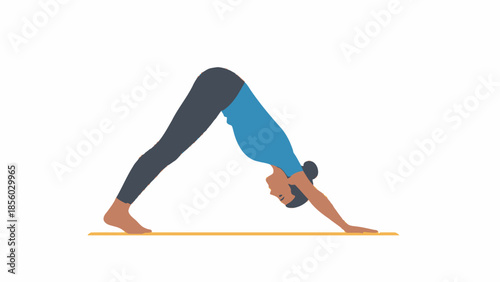woman doing yoga