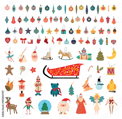 Set of Christmas Toys