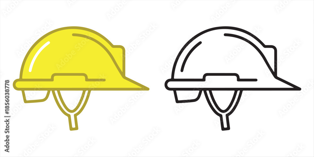 Fototapeta premium Two hard hats side by side
