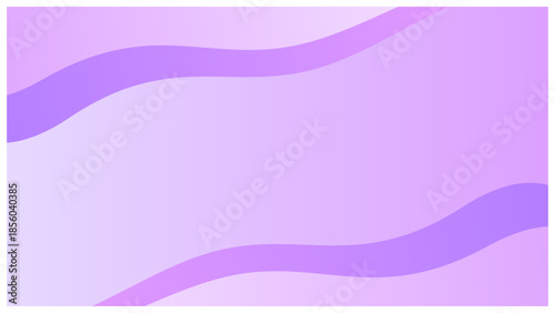 高級感あるグラデーションのウェーブフレーム背景　　紫