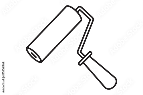 Painting roller with handle