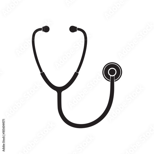 Silhouette of a medical stethoscope icon