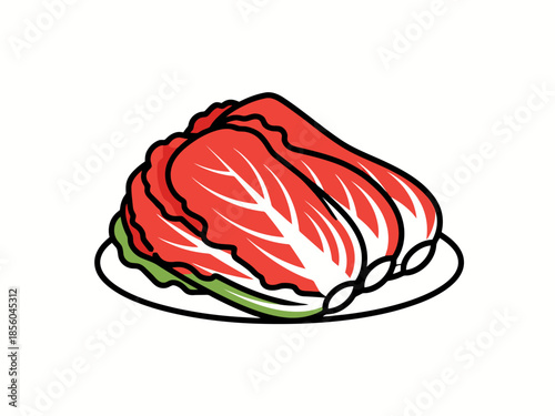 Fresh Napa Cabbage Head Ready for Culinary Preparation