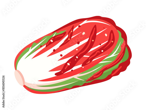 Fermented Napa Cabbage Side Dish Abstract Art