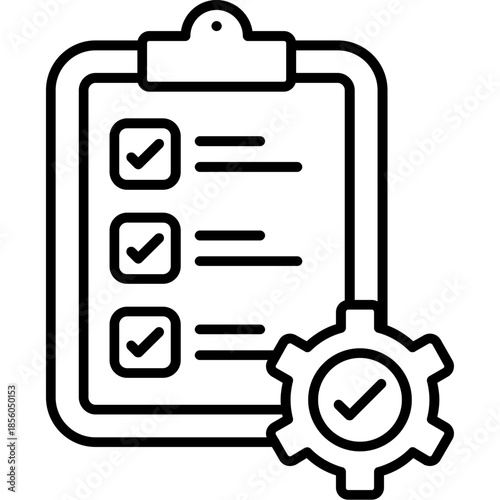 Review Form Outline Icon