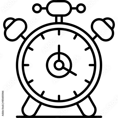 Clock Time Outline Icon