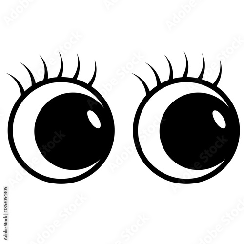 Cartoon eye icon vector illustration