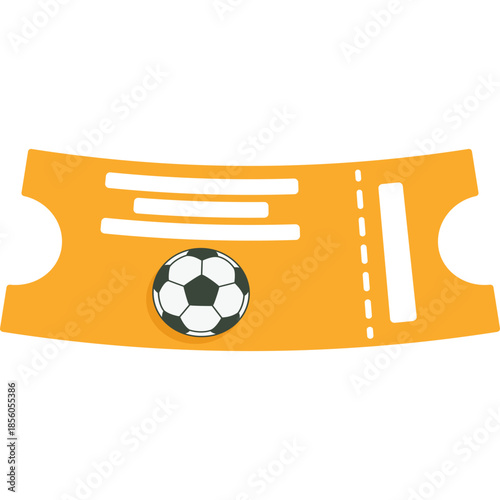 Football Ticket Illustration