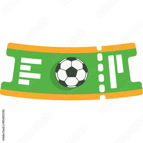 Football Ticket Illustration