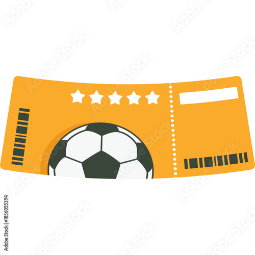 Football Ticket Illustration