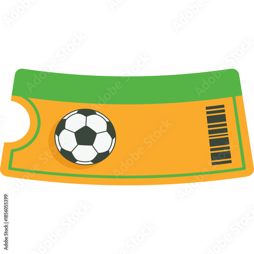 Football Ticket Illustration