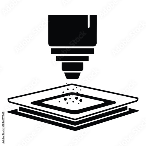 Industrial 3D printing process using advanced manufacturing technology