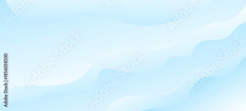 Modern white wavy glowing lines on a blue background. Futuristic digital high-technology abstract simple