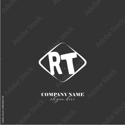 Vector RT illustration of a logo for a company background abstract
