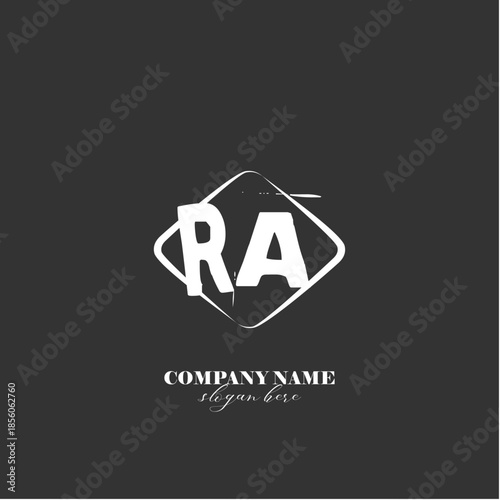 Vector RA illustration of a logo for a company background abstract