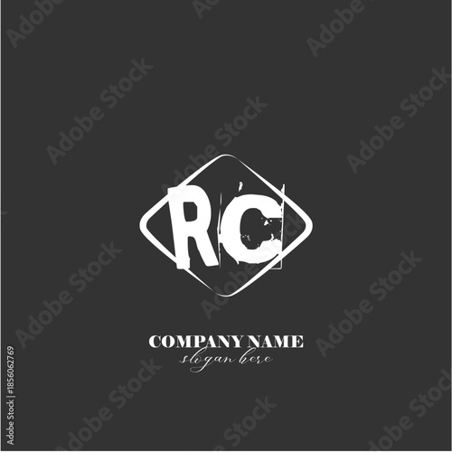 Vector RC illustration of a logo for a company background abstract