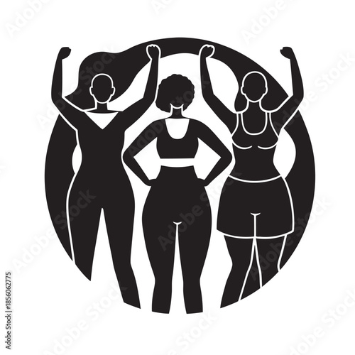 International Womens Day Diverse Body Shapes Illustration