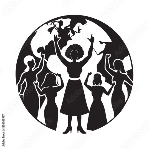 International Womens Day Global Women Leadership Poster