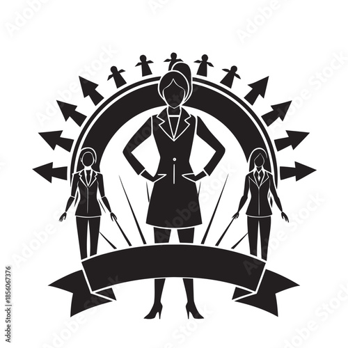 Womens Day Leadership Empowerment Poster Design