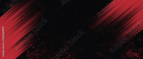 Halftone dots red and blue color pattern gradient grunge texture background. Dot pop art comic sport style vector illustration. modern background