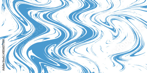 Seamless vector illustration of an abstract blue background featuring a liquid wave pattern with decorative swirls and sea ripples in a curved water texture design. underwater, swirls, color, circle