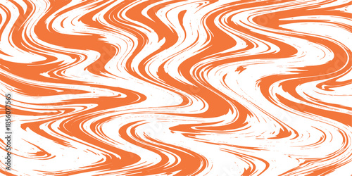 Colorful abstract seamless pattern with red wavy lines and bright rainbow stripes creating a vibrant vector illustration wallpaper design for a modern art backdrop or texture