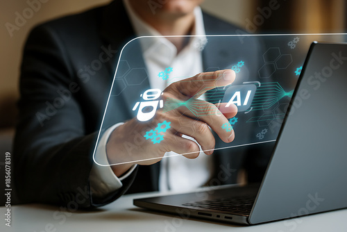 Businessman AI Technology