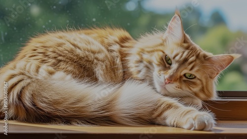 Domestic cat portrait