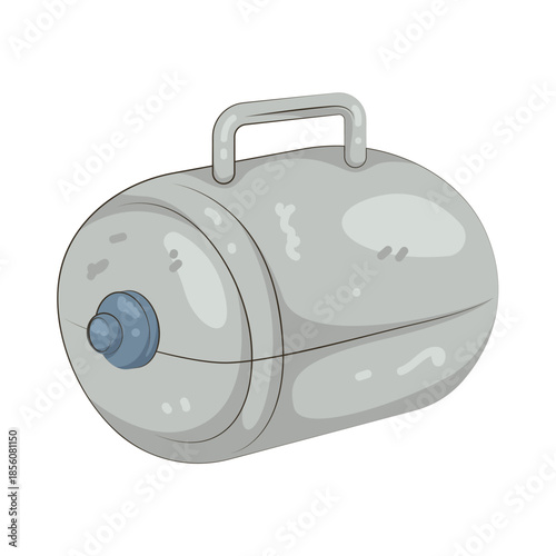 Illustration of Metal Tank