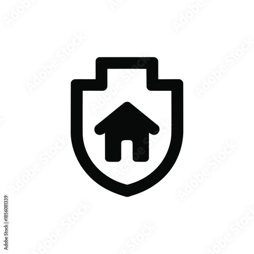 Multiple Houses Neighborhood Icon for Community Living and Real Estate Development Projects