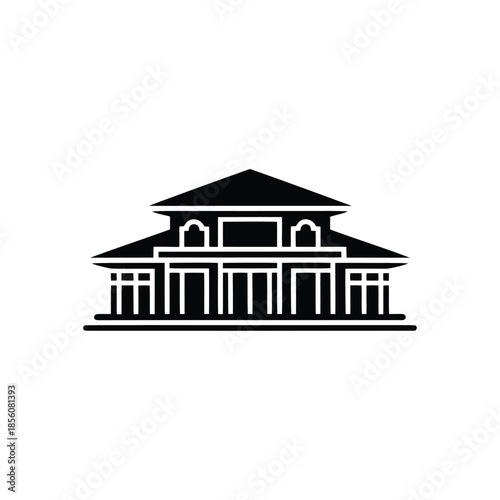 Shield and House Icon for Real Estate Security and Property Insurance Protection