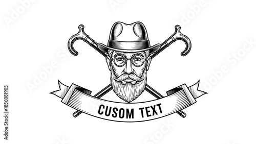 Vintage vector illustration design of a knight skull wearing a helmet with a shield and sword sign framed by pirate arms for a Halloween death symbol