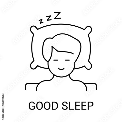Good Sleep Rest Mental Health Icon