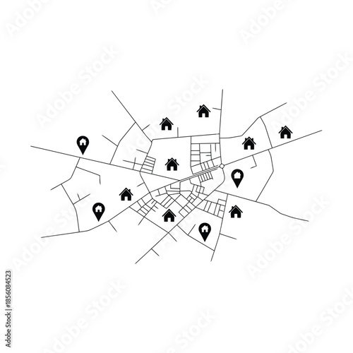 Business Handshake Icon for Real Estate Deals Closing Agreements and Successful Property Partnerships Between Agents and Clients