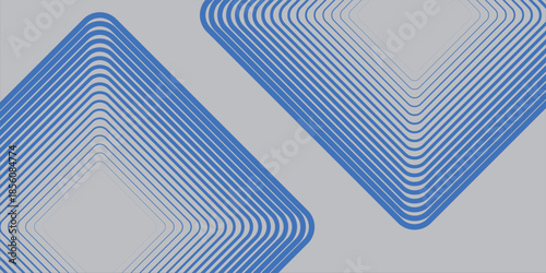Abstract blue modern background with rectangular lines elements. Digital technology concept. vector illustration simple art modern abstract