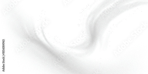 Abstract swirl of white and light grey powder texture creating a serene minimalist background