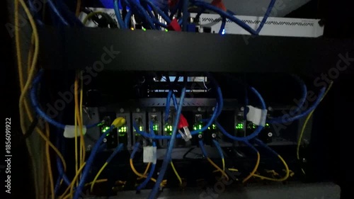 Rack Server Data Center and Ethernet Networking Sow Motion