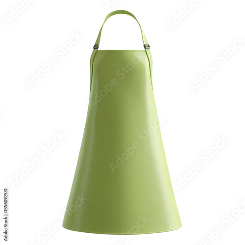 Clean Plain Kitchen Apron Mockup on Transparent Background